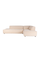 Cream Ribcord Sectional Sofa | Zuiver Fat Freddy | Oroatrade.com