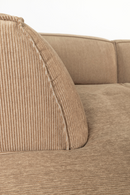 Brown Ribcord Sectional Sofa | Zuiver Fat Freddy | Oroatrade.com