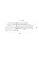 Brown Ribcord Sectional Sofa | Zuiver Fat Freddy | Oroatrade.com