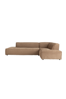 Brown Ribcord Sectional Sofa | Zuiver Fat Freddy | Oroatrade.com