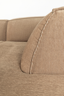 Brown Ribcord Sectional Sofa | Zuiver Fat Freddy | Oroatrade.com