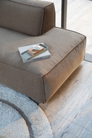 Brown Ribcord Sectional Sofa | Zuiver Fat Freddy | Oroatrade.com