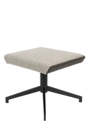 Light Gray Upholstered Ottoman | Zuiver Uncle Jesse | DutchFurniture.com