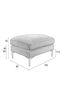 Modern Minimalist Ottoman | Zuiver Summer | Oroatrade.com