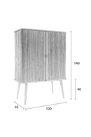Wooden Sliding Door Cabinet | Zuiver Barbier | Oroatrade.com