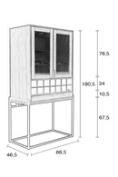 Black Oak Wine Cabinet | Zuiver Travis | DutchFurniture.com