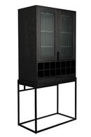 Black Oak Wine Cabinet | Zuiver Travis | DutchFurniture.com