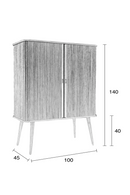 Wooden Sliding Door Cabinet | Zuiver Barbier | Oroatrade.com