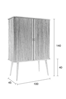 Wooden Sliding Door Cabinet | Zuiver Barbier | Oroatrade.com