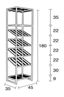 Black Wine Cabinet S | Zuiver | Dutch Furniture | DutchFurniture.com