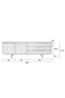 Mid-Century Modern Sideboard | Zuiver Travis | Oroatrade.com