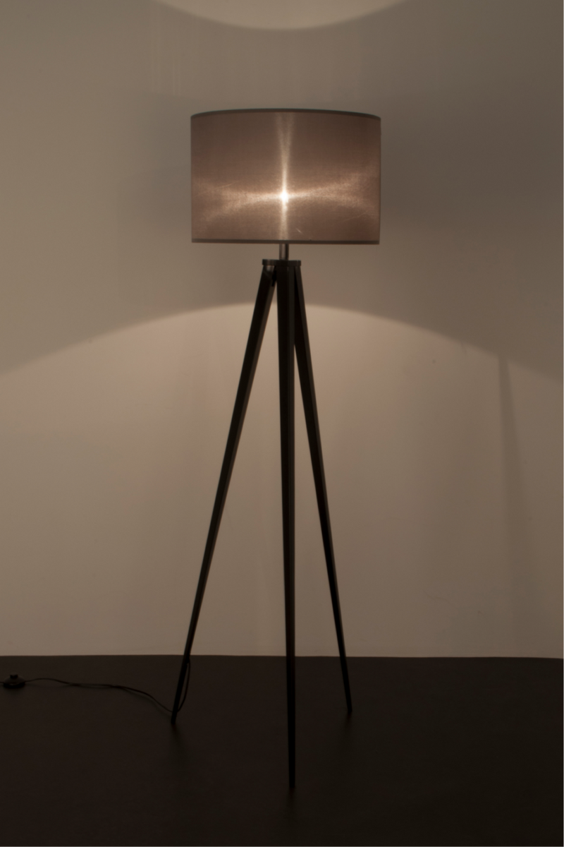 Black Gray Metal Floor Lamp | Zuiver Tripod | DutchFurniture.com