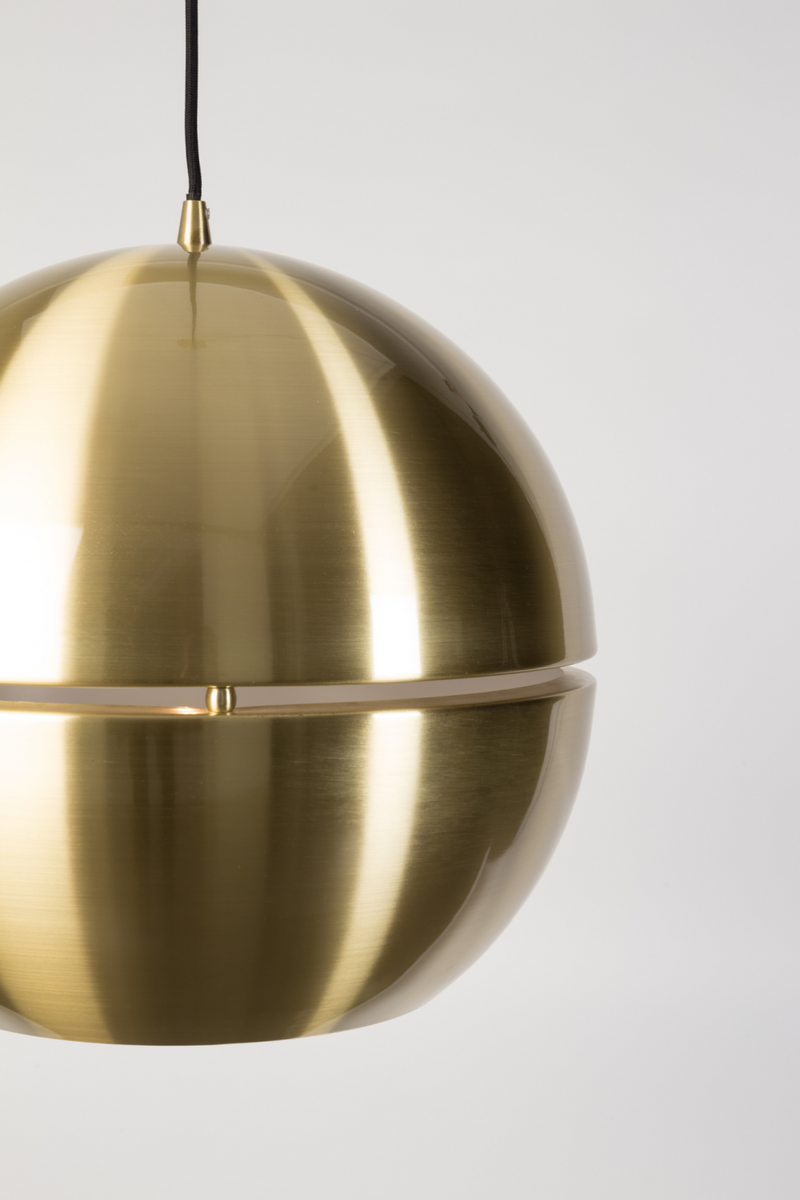 Gold Round Pendant Lamp S | Zuiver Retro 70 | DutchFurniture.com