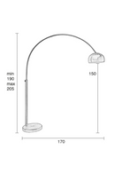 Adjustable Arched Floor Lamp | Zuiver Metal Bow | Oroatrade.com