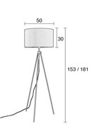 Adjustable Tripod Floor Lamp | Zuiver Lesley | Oroatrade.com