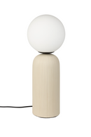 Beige Fluted Ceramic Table Lamp M | Zuiver Dash | Dutchfurniture.com