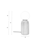 Beige Fluted Ceramic Table Lamp M | Zuiver Dash | Dutchfurniture.com