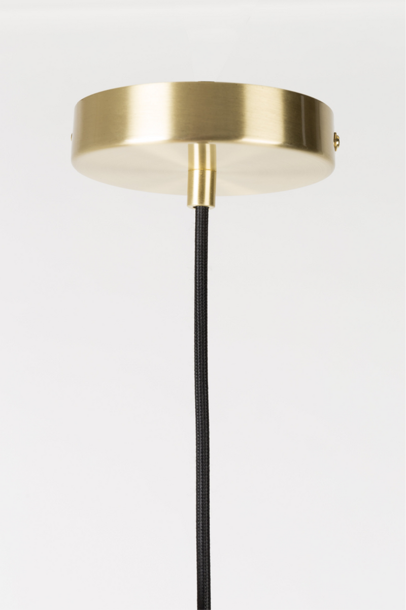 Brass Round Pendant Lamp | Zuiver Gringo Flat | DutchFurniture.com