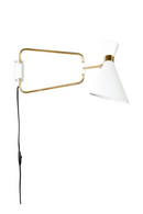 White Swing Arm Wall Lamp | Zuiver Shady | DutchFurniture.com