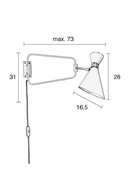 White Swing Arm Wall Lamp | Zuiver Shady | DutchFurniture.com