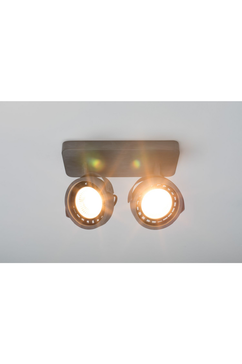 Galvanized 2-Spotlight Ceiling Lamp | Zuiver Dice | DutchFurniture.com