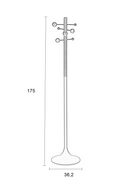 Rubber Wood Coat Rack | Zuiver Jason | Oroatrade.com