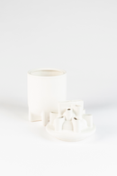 White Ceramic Modern Vase | Zuiver Bassin | Oroatrade.com