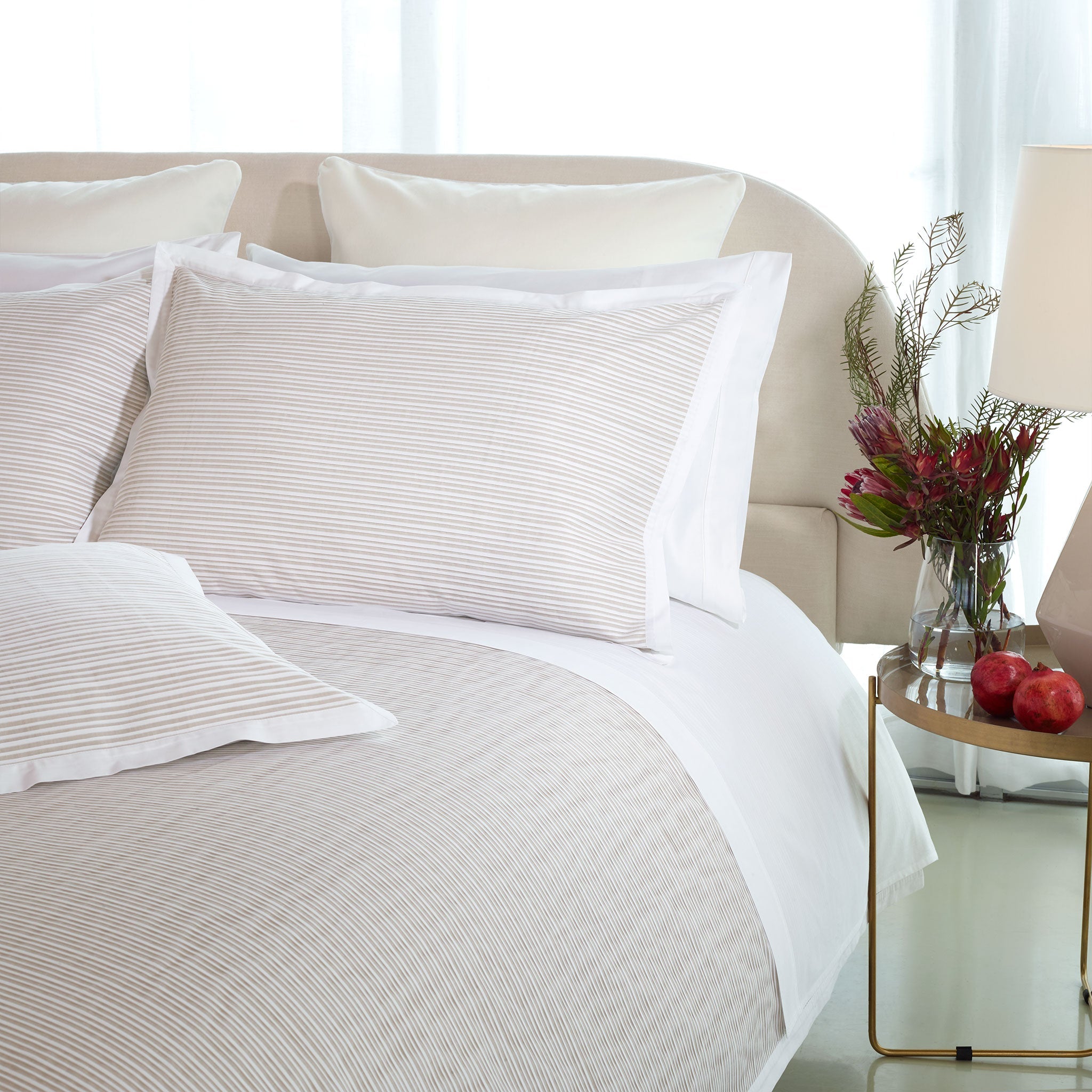200TC Percale Pleated Duvet Cover | Amalia Home Luna | Oroatrade.com