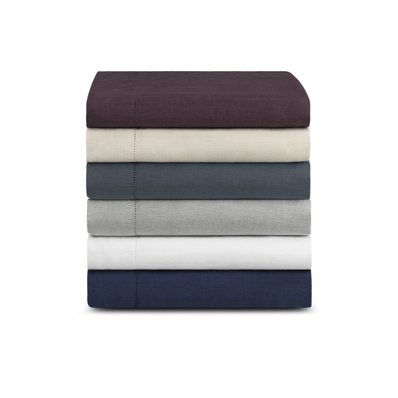 Stonewashed Linen Fitted Sheet | Amalia Home Maia | Oroatrade.com