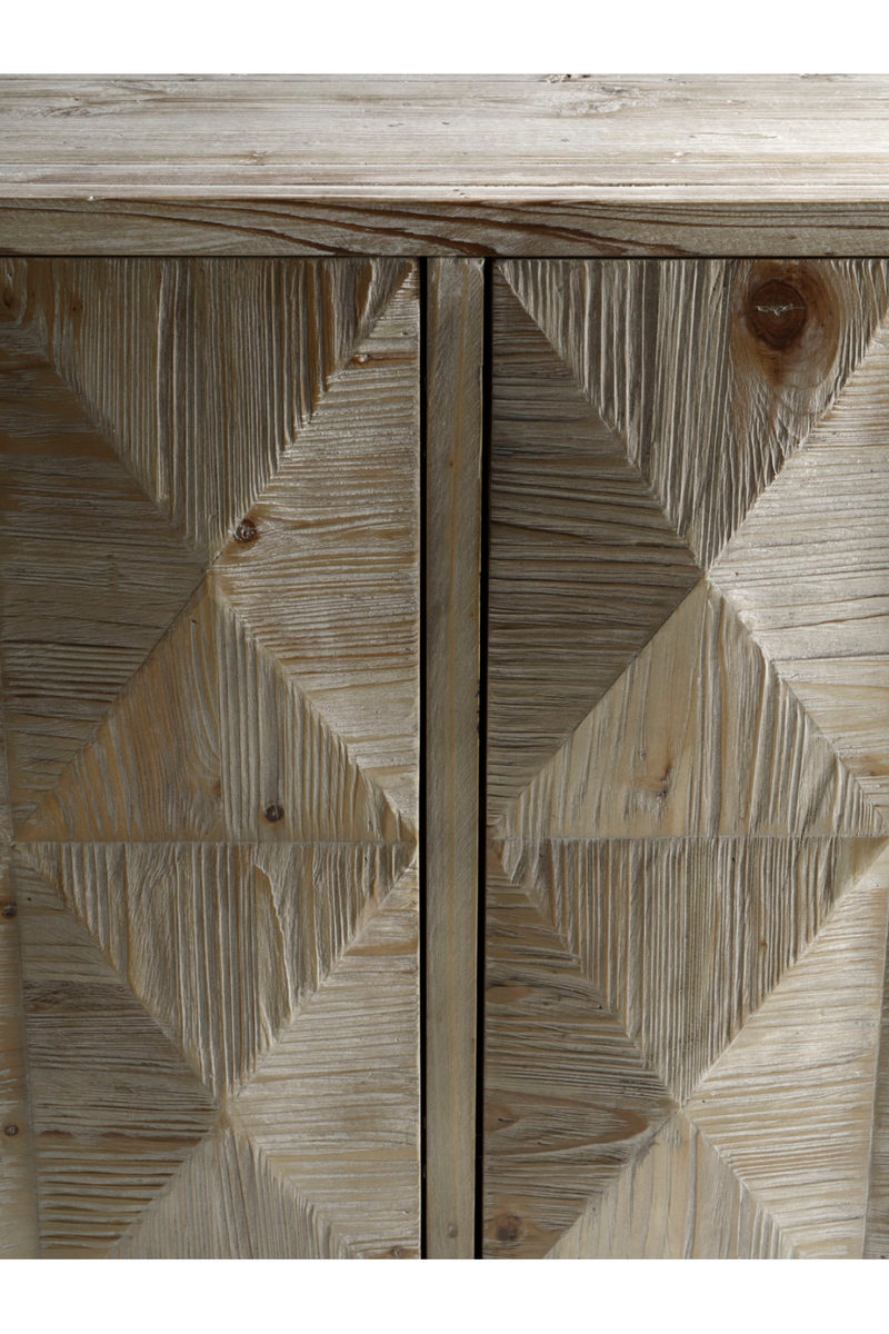 Golden Frame Wooden Geometric Sideboard | Andrew Martin Cubist | OROATRADE