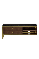 Wooden Media Unit with Marble Top S | Andrew Martin Chester | OROATRADE