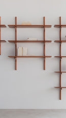 Varnished Mahogany Wall Shelf | Ethnicraft PI | Oroatrade.com